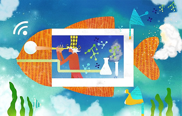 PSD 식물 모자 남자 바다 일러스트 상상 안테나 실험 정보기술 상상일러스트 한명 서기 사람 상반신 판타지 바닷속 망원경 관찰 해조류 잠수함 스마트 비커 와이파이 언론 편리함 선박 남자만 남자한명만 국내일러스트 1 잡화 컨셉 수상교통 통신 모션 기술 실험기구 수중 해양식물 무선인터넷 파일형식