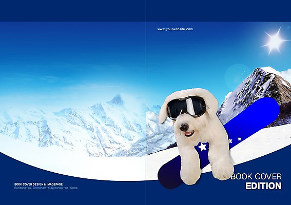 PSD 동물 템플릿 편집 한마리 표지디자인 북디자인 출판디자인 계절 표지 반려견 스포츠 백그라운드 겨울 북커버 하늘 레저 겨울스포츠 고글 산 팜플렛 사람없음 태양 눈 스노우보드 개 강아지 반려 이미지템플릿 자연요소 1 포유류 날씨 반려동물 보드_스포츠 파일형식