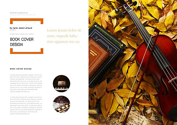 PSD 템플릿 편집 표지디자인 북디자인 출판디자인 계절 내지 문화 예술 악기 음악 백그라운드 낙엽 잎 북커버 문화예술 나뭇잎 팜플렛 사람없음 책 가을 건반 피아노 건반악기 클래식 바이올린 활 바이올린활 이미지템플릿 식물 컨셉 현악기 파일형식
