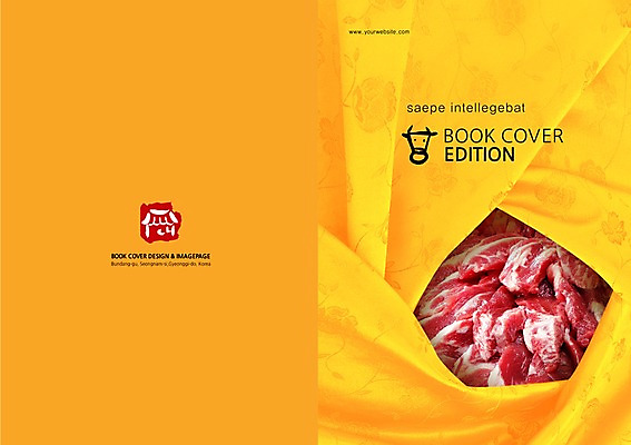 PSD 템플릿 편집 전통 표지디자인 북디자인 출판디자인 명절 표지 한식 음식 컬러 백그라운드 북커버 새해 육류 팜플렛 사람없음 설날 노란색 소고기 보자기 소 한우 이미지템플릿 기념일 식재료 포유류 파일형식 천_직물