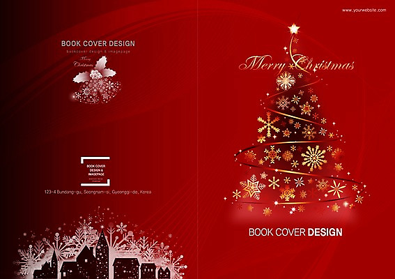 PSD 템플릿 편집 표지디자인 북디자인 출판디자인 기념일 표지 실루엣 별 컬러 백그라운드 크리스마스 북커버 주택 이벤트 팜플렛 사람없음 건물 장식 빨간색 크리스마스트리 눈 눈송이 이미지템플릿 자연요소 건축물 날씨 눈_날씨 촬영기법 파일형식