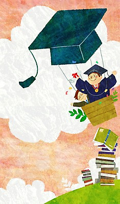 PSD 식물 모자 학생 배너 교육 남자 남학생 백그라운드 말풍선 일러스트 학사모 졸업 가족 새출발 새로움 안내 프레임 틀 서기 사람 상반신 성인 두명 책 쌓기 기구 열기구 메모지 가운 졸업가운 풀 아빠 졸업장 알림 설레임 남자만 성인남자만 성인만 국내일러스트 모자_잡화 잡화 옷 감정 컨셉 관계 항공교통 모션 사무용품 출발 파일형식