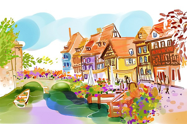 PSD 나무 식물 해외 시설물 건축물 꽃 유럽 호수 여행 백그라운드 일러스트 유럽풍경 해외건축 거리 주택 풍경 건물 관광지 강 도시풍경 프랑스 도시 세계명소 가교 선박 국내일러스트 건축 나라 수상교통 파일형식