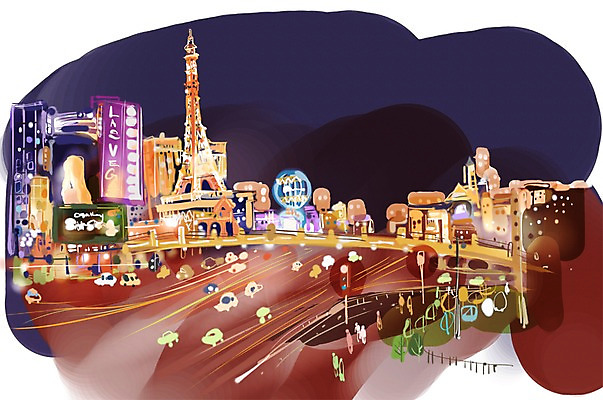 PSD 해외 건축물 도로 길 여행 백그라운드 야경 가로등 일러스트 해외건축 자동차 조명 빌딩 사람없음 건물 관광지 도시풍경 미국 도시 세계명소 라스베가스 국내일러스트 공공시설 건축 육상교통 북아메리카 교통시설 풍경 야간 파일형식 풍경_경치