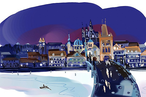 전신 PSD 해외 시설물 건축물 유럽 여행 백그라운드 야경 일러스트 유럽풍경 해외건축 조명 서기 사람 여러명 건물 관광지 강 도시풍경 도시 세계명소 프라하 가교 국내일러스트 건축 나라 다수 모션 풍경 야간 체코 파일형식 풍경_경치