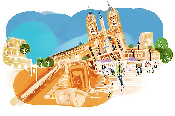 PSD 나무 식물 해외 건축물 여자 남자 유럽 여행 백그라운드 가로등 일러스트 유럽풍경 해외건축 거리 사람 풍경 여러명 성인 건물 관광지 도시풍경 이탈리아 도시 로마 세계명소 성인만 국내일러스트 공공시설 건축 나라 다수 파일형식