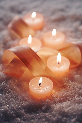 포토 JPG 스튜디오촬영 리본 백그라운드 겨울 초 촛불 실내 이벤트 근접촬영 사람없음 아웃포커스 장식 눈 끈 오브젝트 국내포토 자연요소 계절 뷰포인트 날씨 촬영기법 내부 파일형식