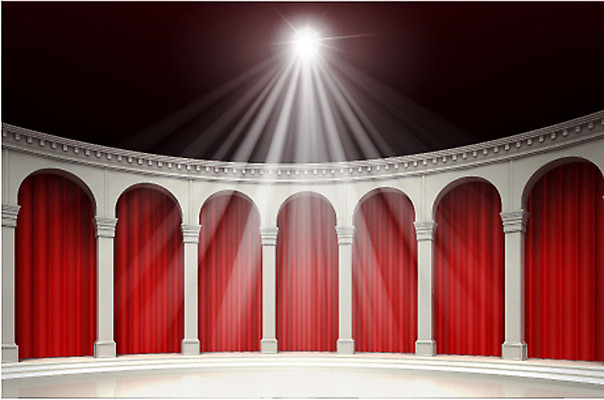 백그라운드 일러스트 조명 이벤트 사람없음 빛 반짝임 인테리어 스크린 무대 기둥 커튼 국내일러스트 AI파일 디자인 건축 모션 파일형식 벡터