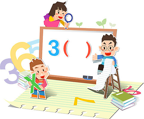 전신 식물 여자 교육 남자 어린이 컨셉 일러스트 사다리 돋보기 서기 사람 앉기 소녀 소년 성인 책 세명 숫자 쌓기 새싹 교사 공책 칠판 피규어 수학 계산 페이퍼아트 종이공예 화이트보드 공식 국내일러스트 AI파일 직업 문자 교과목 모션 문구용품 미니어처 도구 공예 파일형식 벡터