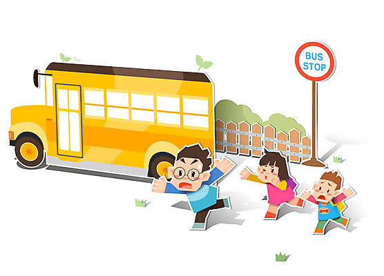 전신 나무 식물 여자 교육 남자 어린이 컨셉 일러스트 자동차 버스 서기 사람 소녀 소년 세명 울타리 새싹 피규어 페이퍼아트 역 버스정류장 스쿨버스 종이공예 어린이만 국내일러스트 AI파일 육상교통 교통시설 모션 대중교통 담장 미니어처 공예 파일형식 벡터