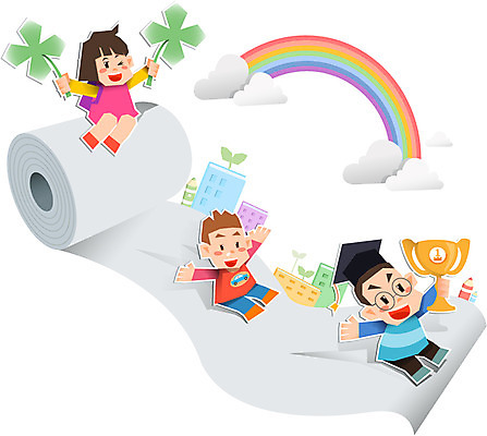 전신 식물 구름 여자 교육 남자 어린이 컨셉 무지개 일러스트 학사모 들기 사람 앉기 소녀 소년 건물 세명 새싹 피규어 화장지 페이퍼아트 두루마리 트로피 종이공예 어린이만 국내일러스트 AI파일 자연요소 모자_잡화 건축물 졸업 모션 미니어처 공예 상_우승 파일형식 벡터