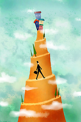 PSD 나무 식물 구름 모자 건축물 남자 백그라운드 가방 일러스트 비즈니스 하늘 산 한명 들기 사람 정장 성인 건물 직장인 비즈니스맨 언덕 남자만 남자한명만 성인남자만 성인만 국내일러스트 자연요소 직업 1 잡화 옷 건축 모션 파일형식