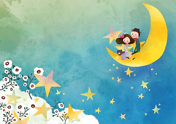 전신 PSD 식물 동물 라이프스타일 커플 여자 남자 꽃 별 커플라이프 백그라운드 일러스트 하늘 사랑 사람 앉기 성인 두명 고양이 달 하트 초승달 성인만 국내일러스트 자연요소 모양 감정 포유류 관계 모션 생활 반려동물 파일형식