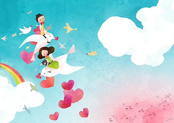 전신 PSD 동물 구름 라이프스타일 커플 여자 남자 커플라이프 백그라운드 무지개 일러스트 조류 하늘 사랑 사람 앉기 성인 두명 고양이 하트 성인만 국내일러스트 자연요소 모양 감정 포유류 관계 모션 생활 반려동물 파일형식