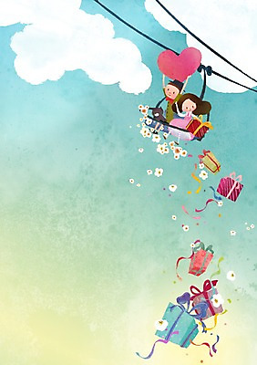 전신 PSD 식물 동물 구름 라이프스타일 커플 여자 남자 꽃 커플라이프 백그라운드 일러스트 하늘 선물 사랑 사람 앉기 성인 두명 선물상자 고양이 하트 리프트 성인만 국내일러스트 자연요소 모양 감정 포유류 관계 모션 생활 반려동물 상자 파일형식