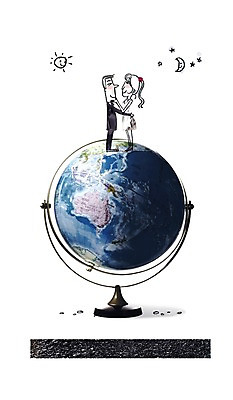 전신 PSD 편집 편집이미지 커플 여자 남자 지구 결혼 백그라운드 안기 포토일러 합성일러스트 서기 사람 성인 두명 태양 지구본 달 디지털합성 편집일러스트 성인만 이미지편집 자연요소 관계 모션 이벤트 파일형식