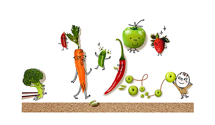 전신 PSD 편집 편집이미지 웰빙 남자 어린이 백그라운드 토마토 채소 과일 고추 포토일러 딸기 합성일러스트 한명 서기 사람 소년 당근 사과 브로콜리 디지털합성 편집일러스트 컬러푸드 남자만 남자한명만 어린이만 소년만 소년한명만 이미지편집 1 모션 뿌리채소 파일형식