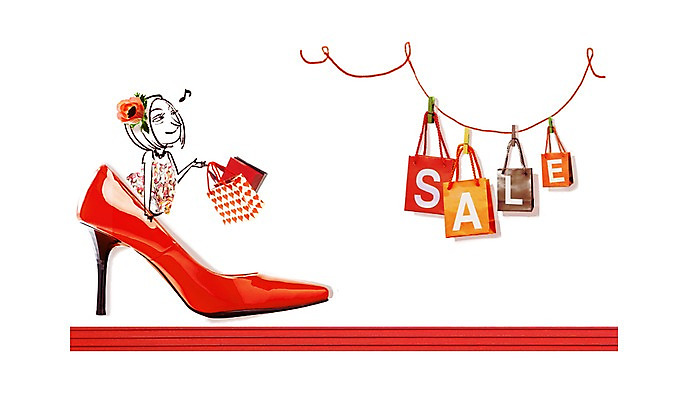 PSD 편집 편집이미지 우먼라이프 여자 구두 백그라운드 포토일러 합성일러스트 한명 사람 이벤트 상반신 성인 쇼핑 쇼핑백 세일 하이힐 디지털합성 편집일러스트 여자만 여자한명만 성인여자만 성인만 이미지편집 1 라이프스타일 신발 가방 여성화 파일형식