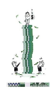 전신 PSD 편집 편집이미지 여자 남자 백그라운드 지폐 돈 비즈니스 포토일러 합성일러스트 서기 사람 성인 세명 금융 경제 돈다발 디지털합성 편집일러스트 성인만 이미지편집 모션 재산 파일형식