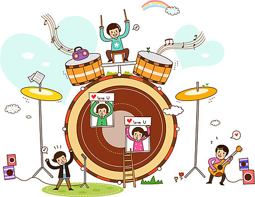 전신 구름 라이프스타일 여자 남자 행복 포스터 문화 예술 악기 무지개 연주 음표 일러스트 사다리 문화예술 함께함 서기 사람 여러명 성인 라이프 스피커 콘서트 공연 기타 밴드 악보 북 마이크 즐거움 드럼 성인만 국내일러스트 AI파일 자연요소 기호 감정 음악 음향기기 다수 컨셉 모션 현악기 타악기 이벤트 생활 도구 파일형식 벡터