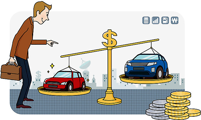 전신 라이프스타일 건축물 남자 돈 가방 일러스트 자동차 저울 한명 서기 들기 사람 이벤트 성인 건물 라이프 금융 경제 쇼핑 달러 동전 정보 화폐기호 비교 고객 스마트 스마트컨슈머 소형차 중형차 남자만 남자한명만 성인남자만 성인만 국내일러스트 AI파일 1 기호 잡화 건축 육상교통 컨셉 모션 승용차 생활 재산 화폐 파일형식 벡터