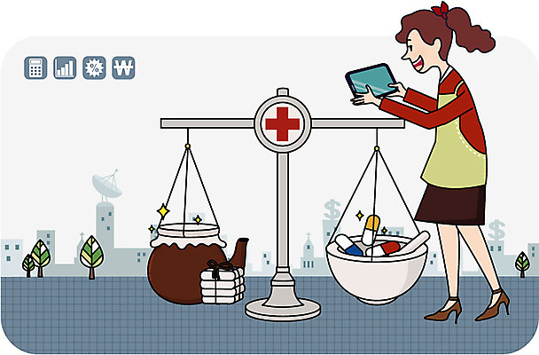 전신 라이프스타일 건축물 여자 남자 돈 일러스트 의학 주전자 저울 한명 서기 사람 성인 건물 라이프 치료 금융 경제 스마트폰 스마트기기 알약 약 정보 약재 비교 무게 고객 스마트 스마트컨슈머 탕약 성인만 국내일러스트 AI파일 1 건축 컨셉 모션 주방용품 생활 전자제품 핸드폰 재산 한약 파일형식 벡터