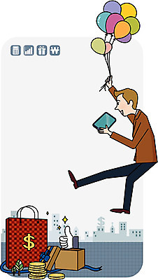 전신 라이프스타일 건축물 남자 돈 일러스트 모바일 선물 한명 사람 이벤트 성인 건물 라이프 금융 경제 선물상자 스마트폰 핸드폰 스마트기기 쇼핑 상자 쇼핑백 동전 정보 웹서핑 고객 스마트 검색 풍선 모바일쇼핑 스마트컨슈머 남자만 남자한명만 성인남자만 성인만 국내일러스트 AI파일 1 건축 컨셉 가방 생활 전자제품 재산 온라인쇼핑 파일형식 벡터