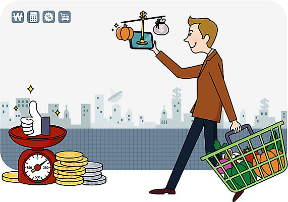 전신 라이프스타일 건축물 남자 돈 채소 일러스트 저울 한명 서기 사람 이벤트 성인 건물 라이프 금융 경제 스마트폰 스마트기기 쇼핑 장보기 동전 엄지손가락 정보 최고 비교 고객 스마트 장바구니 스마트컨슈머 남자만 남자한명만 성인남자만 성인만 국내일러스트 AI파일 1 건축 컨셉 손가락 모션 생활 전자제품 핸드폰 바구니 재산 파일형식 벡터