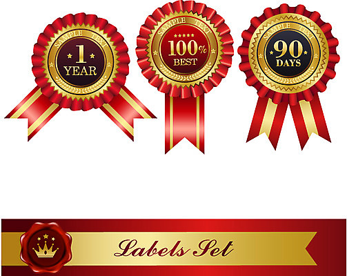 모양 문양 리본 상징 백그라운드 스티커 무늬 일러스트 텍스트 왕관 사람없음 세트 꼬리표 라벨 끈 최고 심볼 배지 1년 기간 국내일러스트 AI파일 프레임 파일형식 벡터