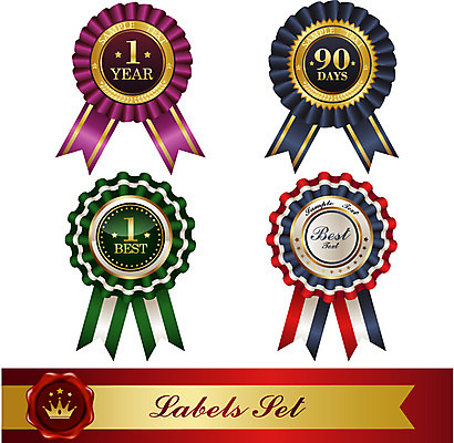 모양 문양 리본 상징 백그라운드 스티커 무늬 일러스트 텍스트 왕관 사람없음 세트 꼬리표 라벨 끈 최고 심볼 배지 1년 기간 국내일러스트 AI파일 프레임 파일형식 벡터