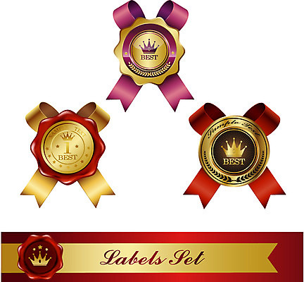 모양 1 문양 리본 상징 백그라운드 스티커 무늬 일러스트 텍스트 왕관 사람없음 세트 꼬리표 라벨 끈 우승 최고 심볼 배지 국내일러스트 AI파일 프레임 파일형식 벡터