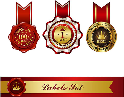 모양 1 문양 리본 상징 백그라운드 스티커 무늬 일러스트 텍스트 왕관 사람없음 세트 꼬리표 라벨 끈 우승 최고 심볼 배지 국내일러스트 AI파일 프레임 파일형식 벡터