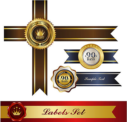 모양 문양 리본 상징 백그라운드 스티커 무늬 일러스트 텍스트 왕관 사람없음 세트 꼬리표 라벨 끈 최고 심볼 배지 기간 국내일러스트 AI파일 프레임 파일형식 벡터