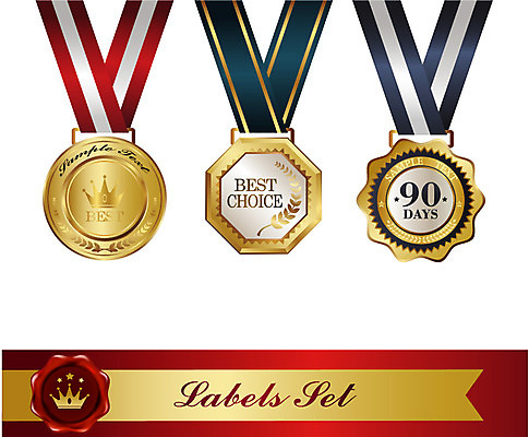 모양 문양 리본 상징 백그라운드 스티커 무늬 일러스트 텍스트 왕관 사람없음 세트 꼬리표 라벨 끈 최고 메달 심볼 배지 기간 국내일러스트 AI파일 프레임 상_상패 파일형식 벡터