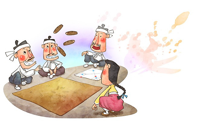 전신 PSD 캐릭터 전통 여자 남자 전통문화 문화 일러스트 놀이 전통캐릭터 사람 앉기 여러명 성인 라이프 전통놀이 윷 윷놀이 전통의상 한복 즐거움 윷판 성인만 일러캐릭터 한국전통 감정 다수 모션 생활 파일형식