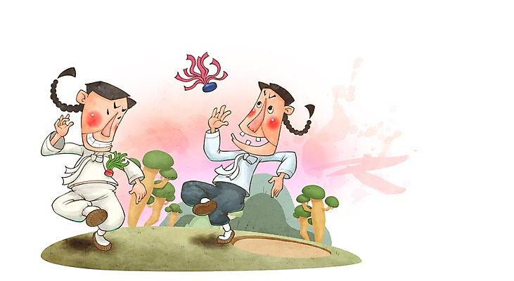 전신 PSD 나무 식물 캐릭터 전통 남자 전통문화 문화 일러스트 놀이 전통캐릭터 서기 사람 잔디 성인 두명 라이프 전통놀이 전통의상 한복 즐거움 제기_놀이 제기차기 남자만 성인남자만 성인만 일러캐릭터 한국전통 감정 모션 생활 놀이용품 파일형식