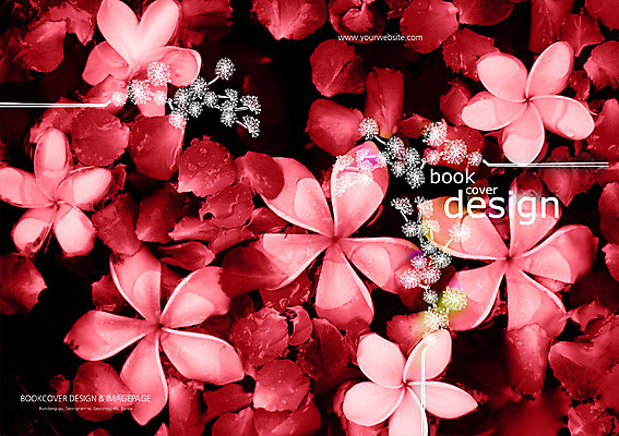 PSD 식물 템플릿 편집 표지디자인 북디자인 출판디자인 표지 꽃 컬러 여러송이 백그라운드 꽃무늬 북커버 팜플렛 사람없음 빨간색 물 뷰티 이미지템플릿 자연요소 다수 무늬 파일형식