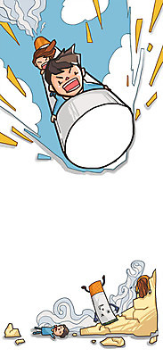 PSD 구름 여자 남자 캠페인 일러스트 하늘 흡연 담배 건강 사람 여러명 성인 건강관리 금지 떨어짐 금연 기호식품 성인만 국내일러스트 자연요소 음식 다수 컨셉 관리 사회이슈 파일형식