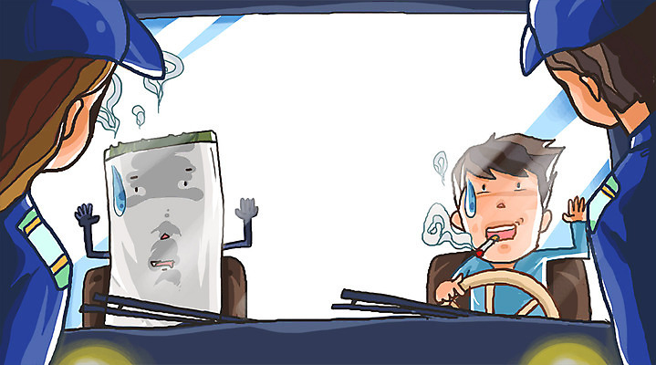 PSD 여자 남자 캠페인 일러스트 자동차 흡연 담배 건강 사람 앉기 상반신 성인 세명 건강관리 금지 경찰 금연 기호식품 성인만 국내일러스트 직업 음식 육상교통 모션 관리 사회이슈 파일형식