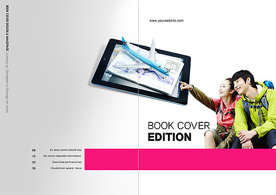 PSD 템플릿 편집 표지디자인 북디자인 응시 출판디자인 여자 표지 남자 해외여행 여행 백그라운드 북커버 배낭 비행기 웃음 사람 동양인 팜플렛 상반신 20대 성인 두명 태블릿 한국인 가리킴 등산복 여권 청년만 성인만 이미지템플릿 해외 시선 옷 가방 항공교통 대중교통 표정 인종 손짓 청년 전자제품 스마트기기 등산 파일형식