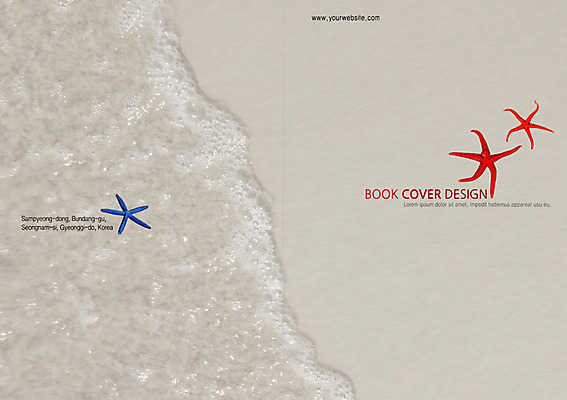 PSD 템플릿 편집 표지디자인 북디자인 출판디자인 계절 표지 바다 여행 백그라운드 북커버 휴가 불가사리 팜플렛 해변 사람없음 여름 여름휴가 바캉스 모래사장 이미지템플릿 극피동물 파일형식 여름_계절