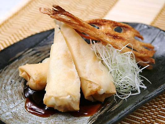 포토 JPG 그릇 접시 음식 채소 근접촬영 사람없음 아웃포커스 튀김 스프링롤 춘권 일본음식 국내포토 식기 뷰포인트 촬영기법 중식 파일형식