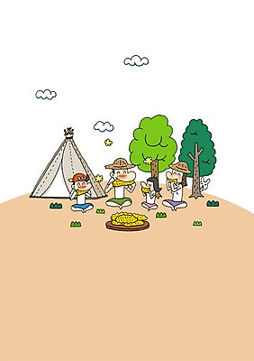 전신 PSD 나무 식물 동물 구름 라이프스타일 그릇 여자 남자 어린이 여행 백그라운드 일러스트 가족 가족여행 텐트 옥수수 사람 앉기 소녀 소년 여러명 성인 라이프 캠핑 토끼 가족라이프 먹기 즐거움 상쾌 국내일러스트 자연요소 식기 감정 다수 포유류 관계 모션 레저 곡류 캠핑도구 생활 반려동물 파일형식