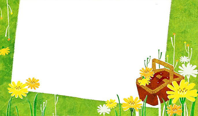 PSD 식물 계절 꽃 종이 백그라운드 일러스트 자연 안내 프레임 풍경 잔디 사람없음 소풍 바구니 봄 메모지 알림 봄배경 국내일러스트 야외활동 사무용품 생태계 파일형식