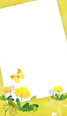 PSD 식물 동물 계절 꽃 종이 나비 곤충 백그라운드 일러스트 자연 안내 프레임 풍경 사람없음 봄 메모지 민들레 알림 봄배경 국내일러스트 사무용품 생태계 파일형식