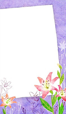 PSD 식물 계절 꽃 종이 백그라운드 일러스트 자연 안내 프레임 풍경 사람없음 봄 메모지 백합 알림 봄배경 국내일러스트 사무용품 생태계 파일형식