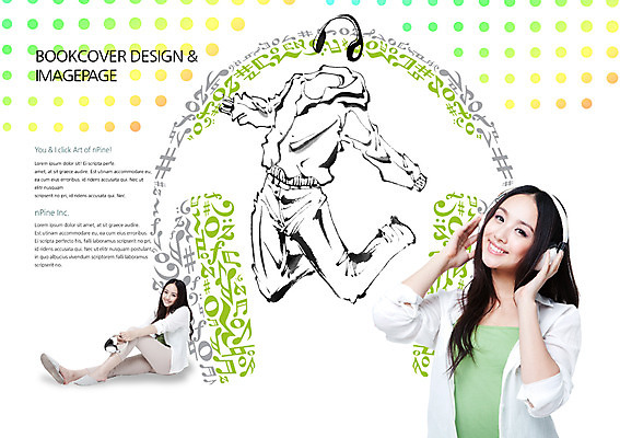 전신 PSD 외국인 템플릿 편집 표지디자인 북디자인 출판디자인 여자 내지 음악 백그라운드 북커버 음표 모션 웃음 사람 앉기 동양인 팜플렛 상반신 20대 성인 두명 라이프 점프 물방울무늬 헤드폰 헤드셋 음악감상 듣기 여자만 성인여자만 청년만 청년여자만 성인만 이미지템플릿 기호 음향기기 무늬 문화예술 표정 인종 청년 생활 감상 파일형식