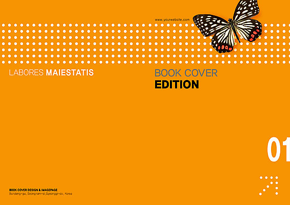 PSD 동물 템플릿 편집 한마리 표지디자인 북디자인 출판디자인 교육 표지 컬러 나비 곤충 백그라운드 북커버 팜플렛 사람없음 노란색 물방울무늬 이미지템플릿 1 무늬 파일형식
