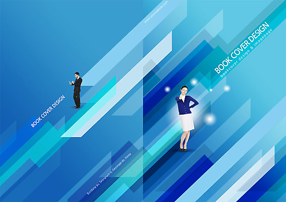 전신 PSD 서양인 외국인 백인 템플릿 편집 표지디자인 북디자인 출판디자인 여자 표지 남자 컬러 백그라운드 무늬 패턴 북커버 비즈니스 서기 웃음 사람 동양인 손짓 팜플렛 성인 두명 그래픽 파란색 한국인 최고 비즈니스맨 비즈니스우먼 성인만 이미지템플릿 모션 표정 인종 직장인 파일형식