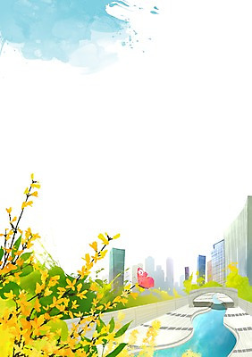 PSD 나무 식물 동물 건축물 계절 꽃 나비 곤충 백그라운드 일러스트 자연 풍경 빌딩 사람없음 건물 물 강 봄풍경 봄 풀 개나리 청계천 봄배경 국내일러스트 자연요소 건축 서울 생태계 랜드마크 파일형식